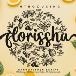 Florissha Script Font - Fonte Grátis Florissha Script Font