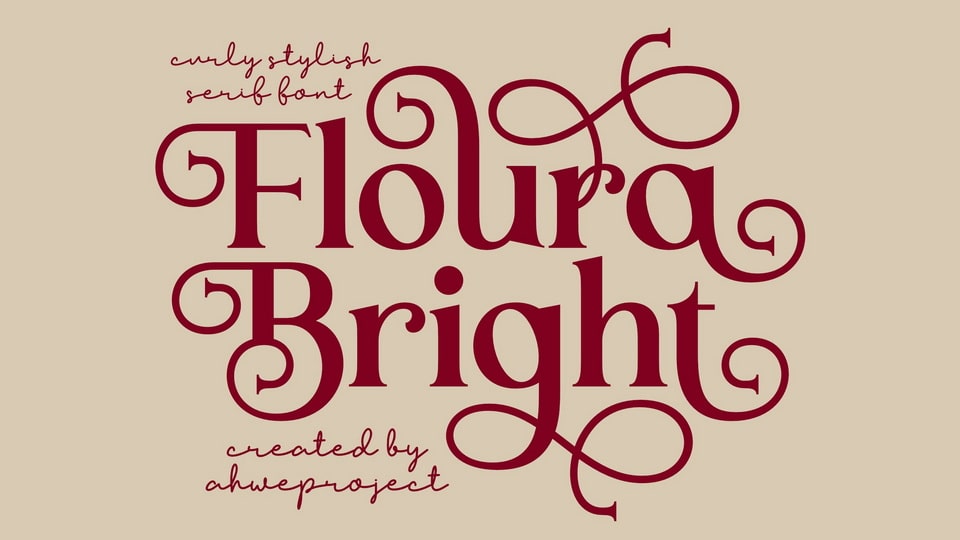 Floura Bright Font › Fontesk