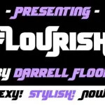 Flourish Display Font - Fonte Grátis Flourish Display Font