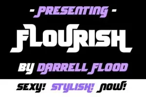 Flourish Display Font
