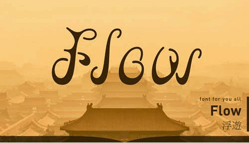 Flow font