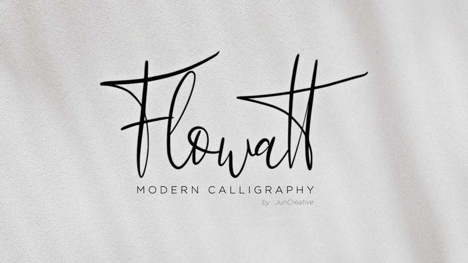 Flowatt Font › Fontesk