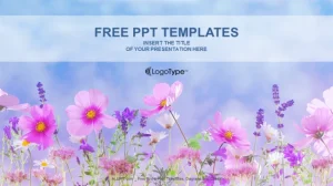 Flower field-Nature PowerPoint Templates