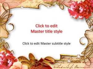 Flower Frame PowerPoint Template
