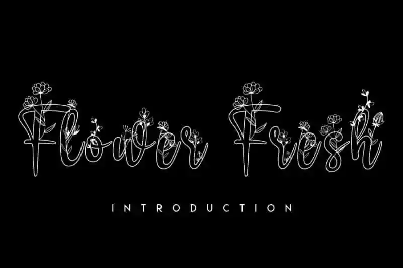 Flower Fresh Display Font