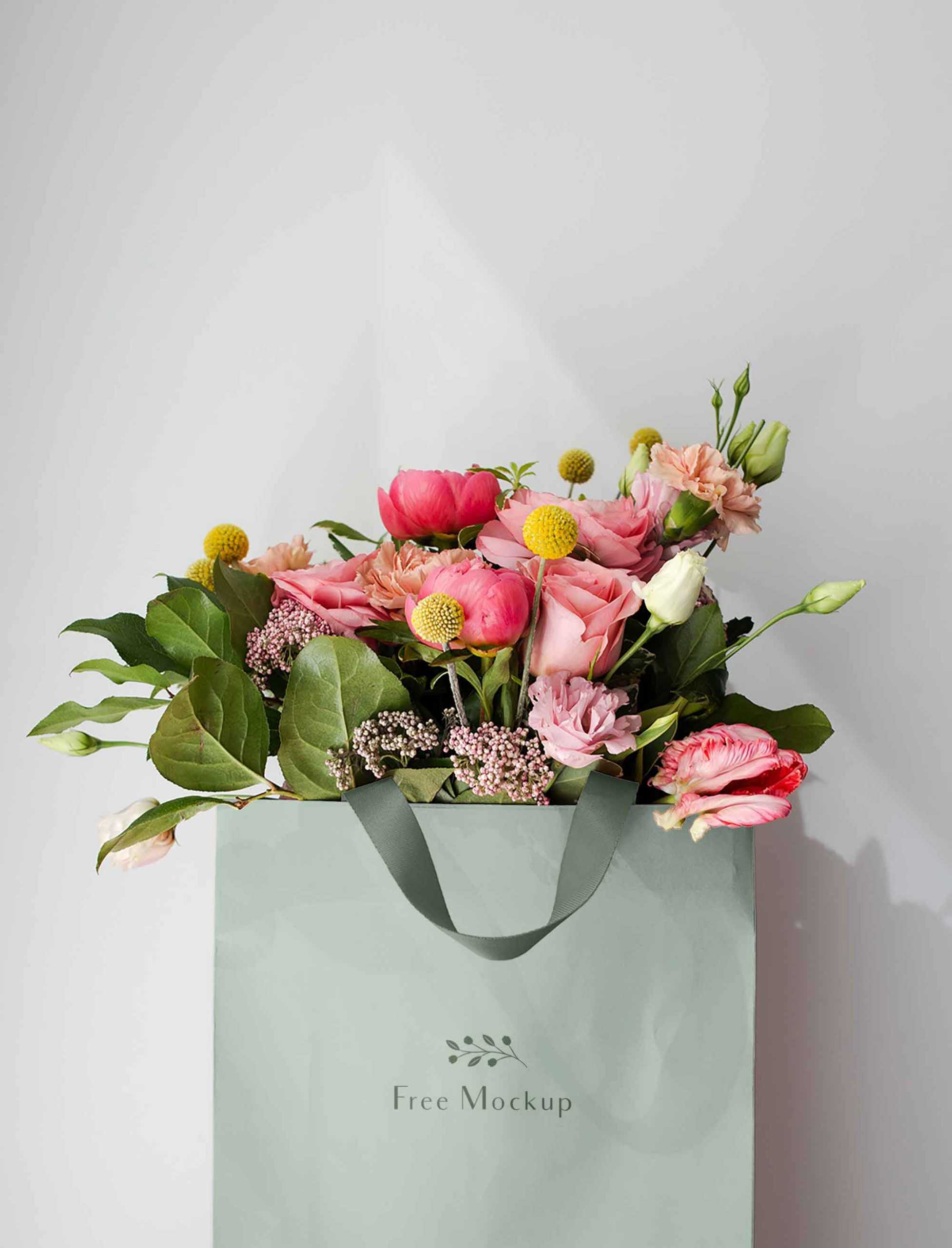 Flowers Bag Mockup