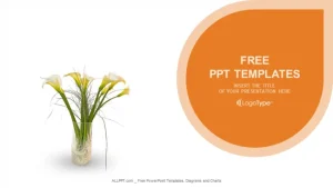 Flowers In Vase-Nature PowerPoint Templates