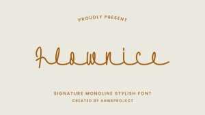 Flownice Font › Fontesk