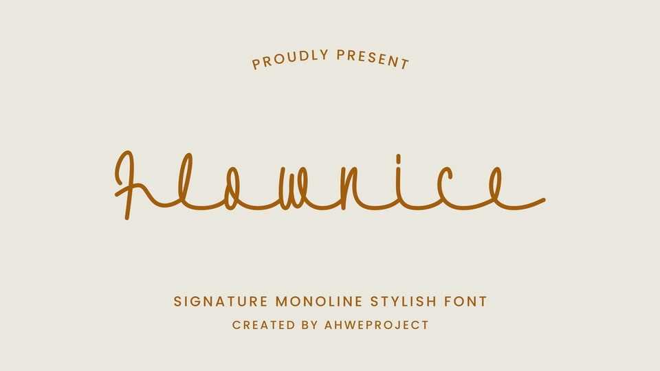 Flownice Font › Fontesk