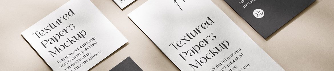 Flyers with business card mockup