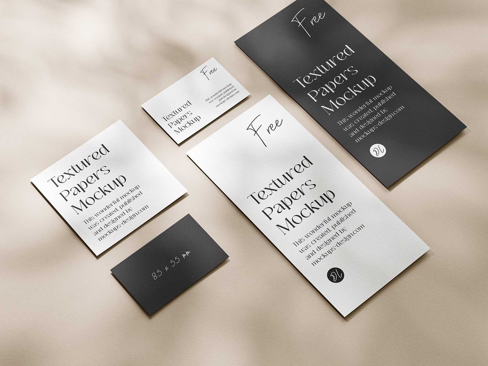 Flyers with business card mockup