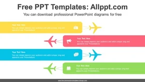 Flying Airplane Banner PPT Diagram