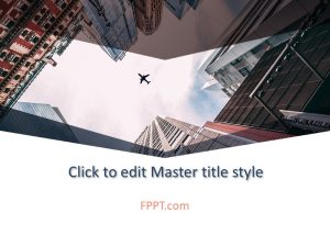 Flying Plane PowerPoint Template