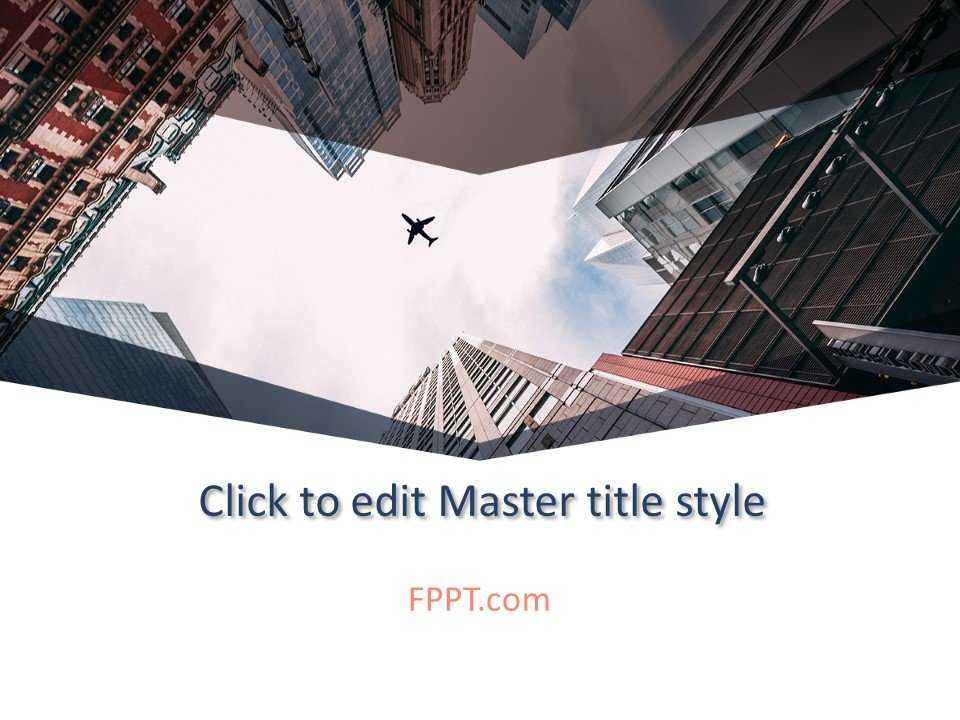 Flying Plane PowerPoint Template