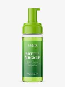 Foam bottle mockup
