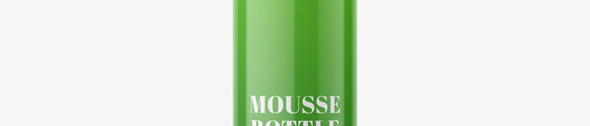 Foam bottle mockup