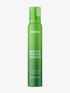 Foam bottle mockup