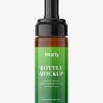 Foam bottle mockup / Amber