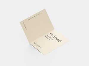 Folded brochure