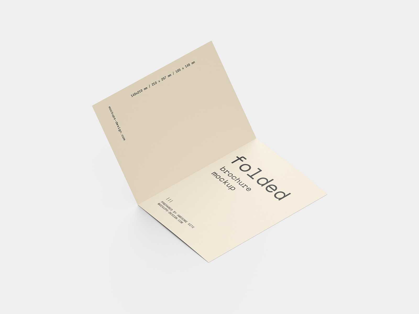 Folded brochure