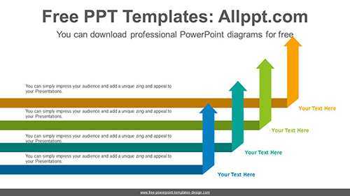 Folded Colored Ribbon PowerPoint Diagram