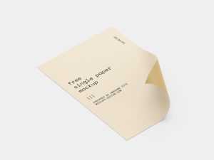 Folded paper