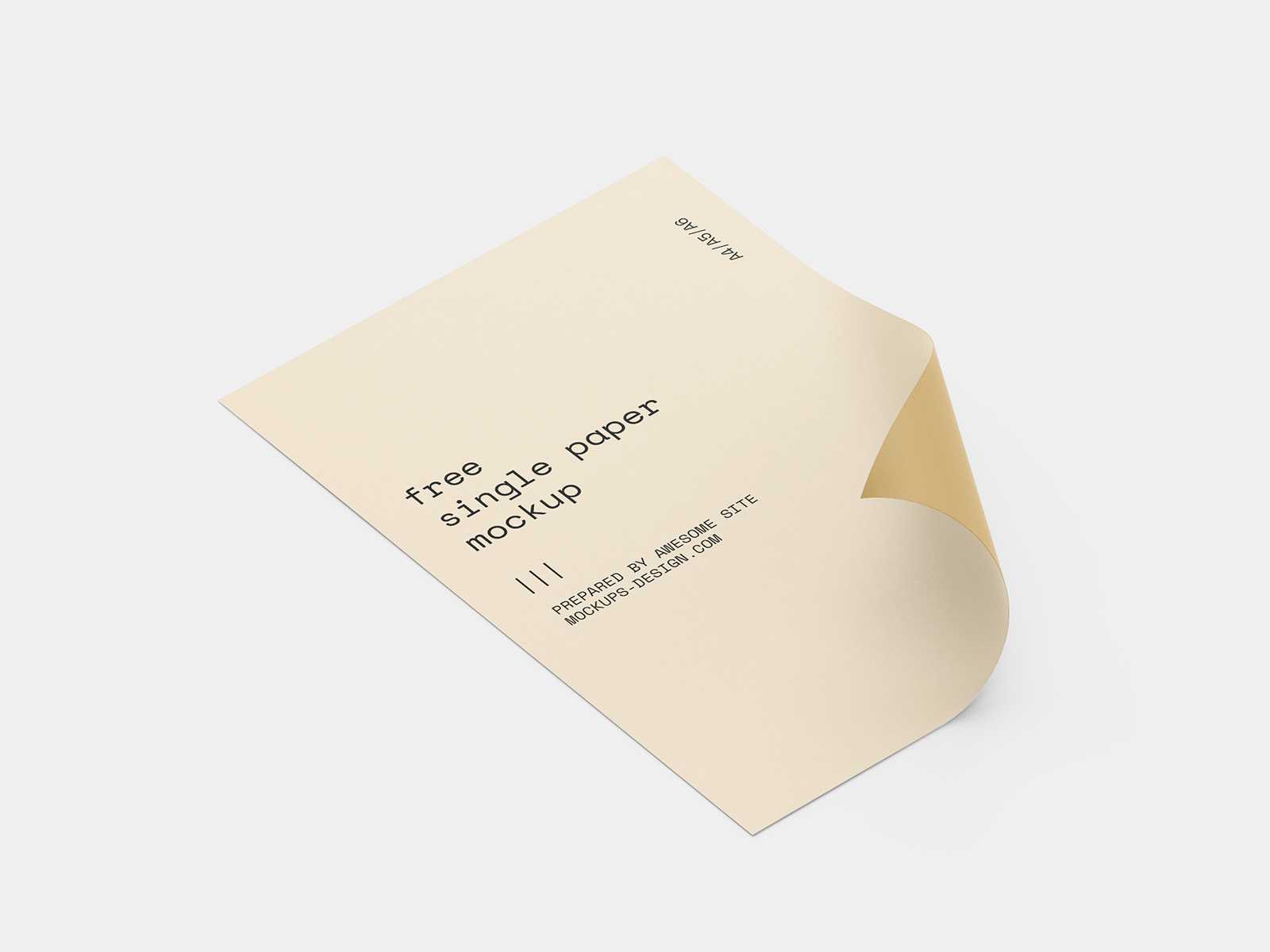 Folded paper