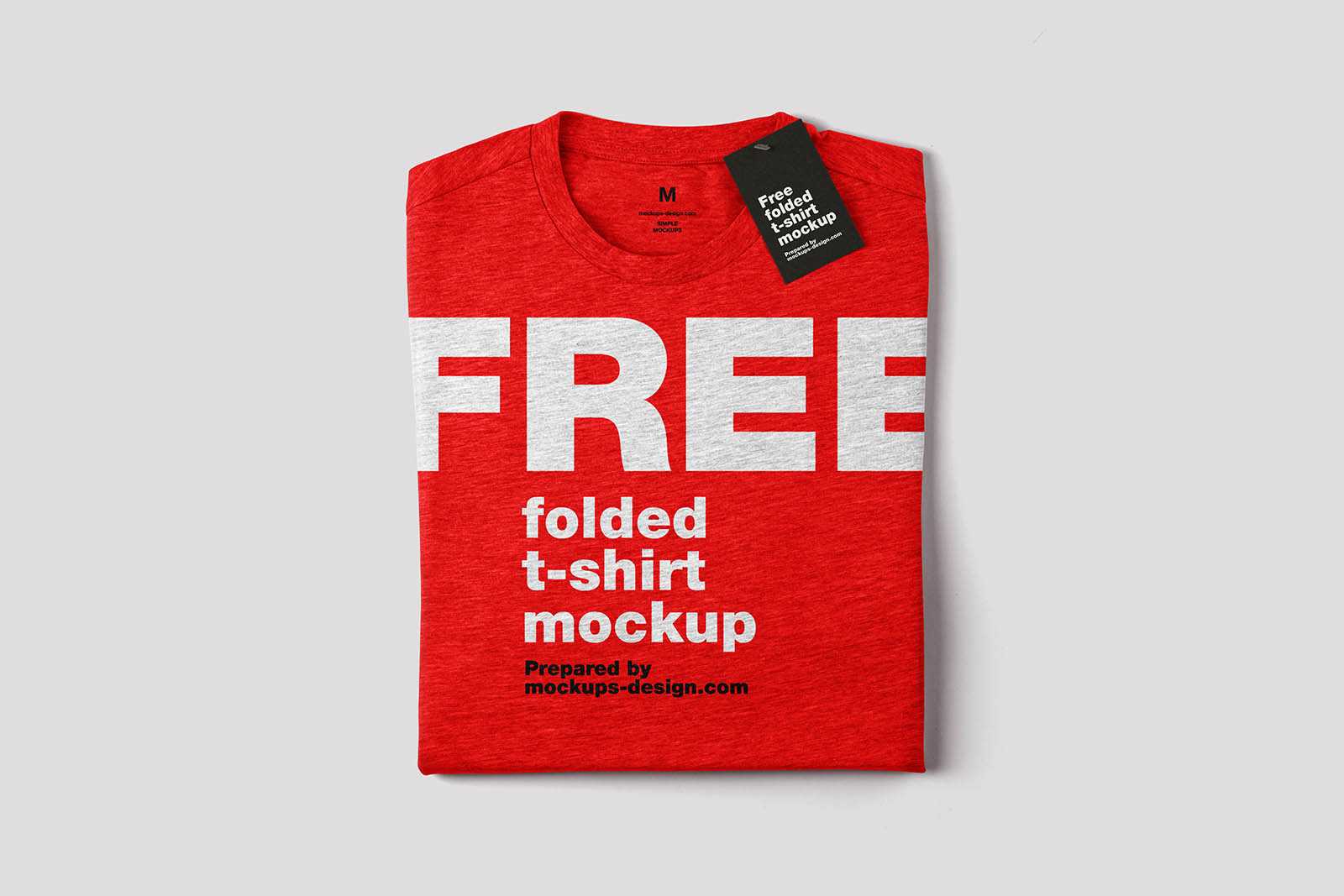 Folded t-shirt PSD template