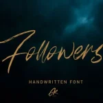 Follower Brush Font