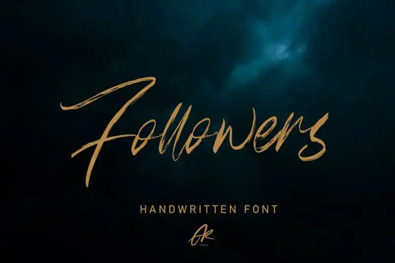 Follower Brush Font