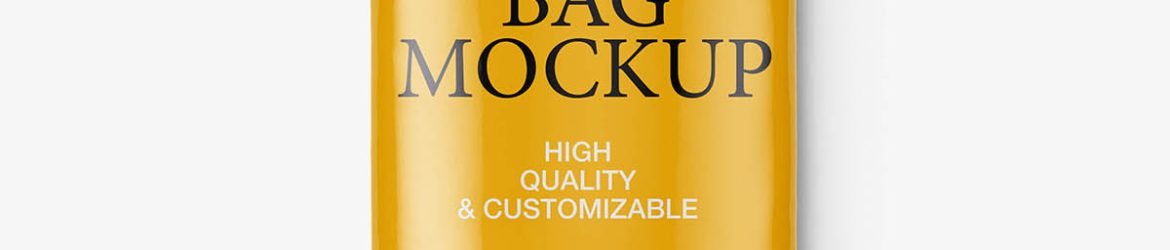 Food bag mockup / glossy