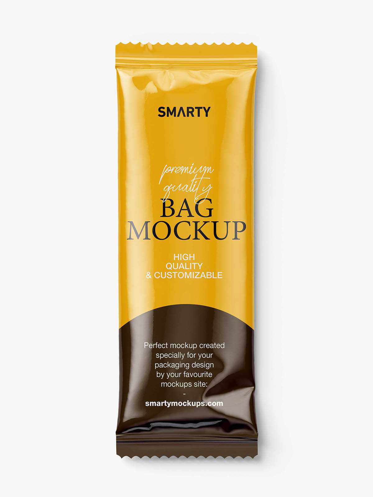 Food bag mockup / glossy