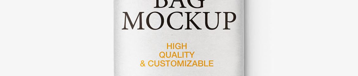 Food bag mockup / kraft paper