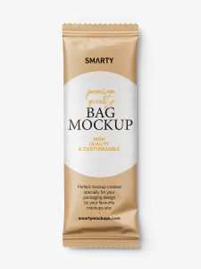 Food bag mockup / kraft paper