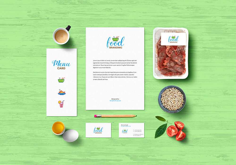 Food Branding Mockup PSD