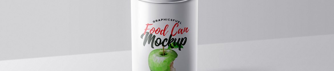 Food Can Tin Mockup PSD Food Can Tin Mockup PSD