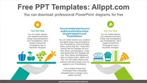 Food comparison PowerPoint Diagram Template