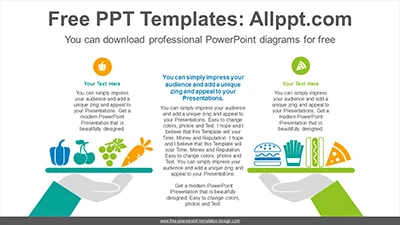Food comparison PowerPoint Diagram Template
