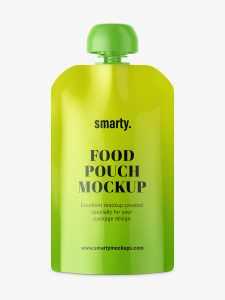 Food pouch mockup
