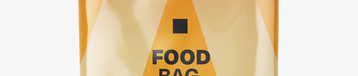 Food pouch mockup / glossy