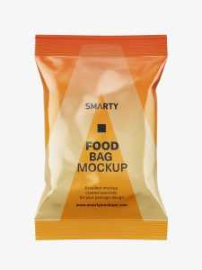 Food pouch mockup / glossy