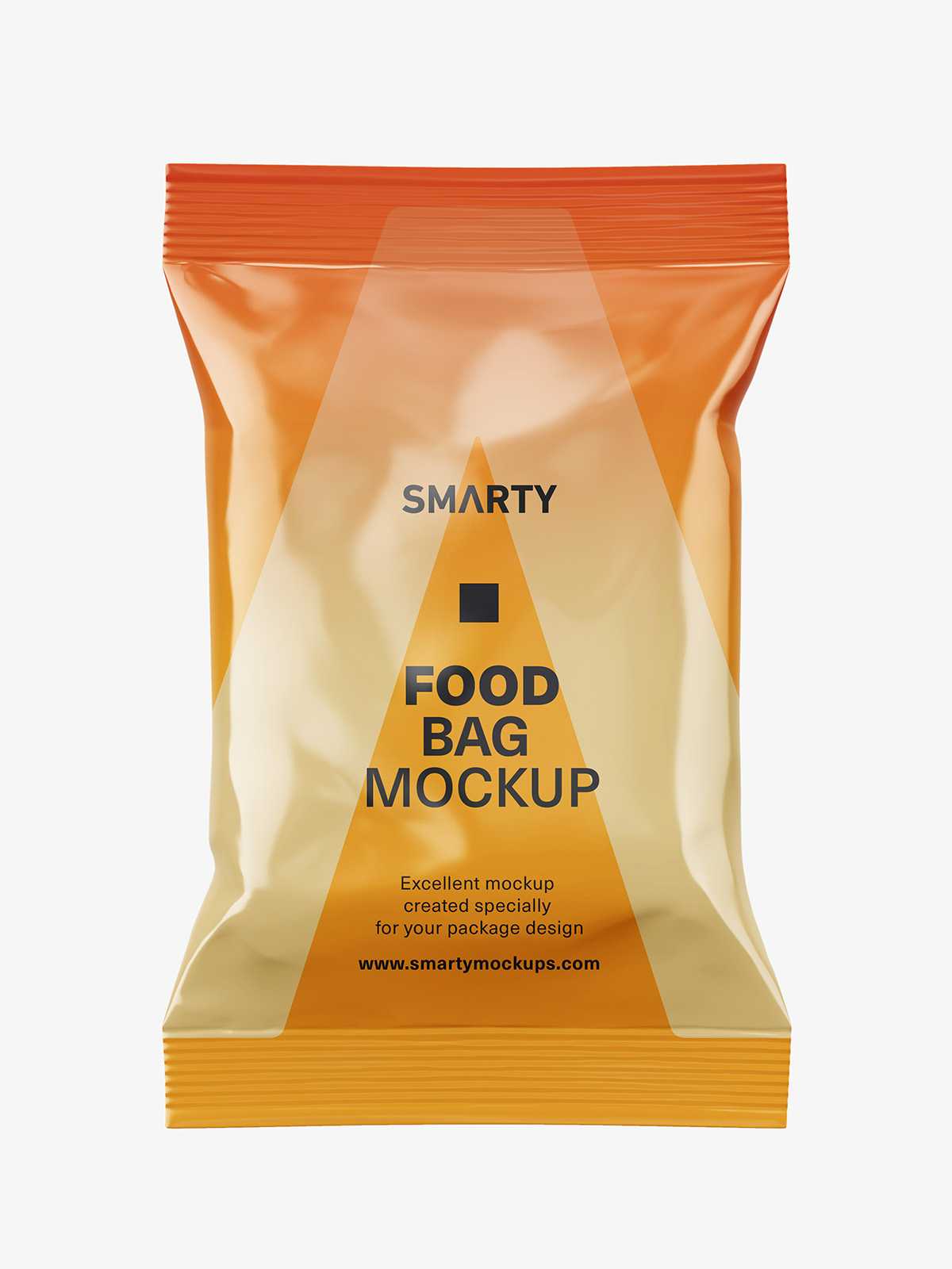 Food pouch mockup / glossy