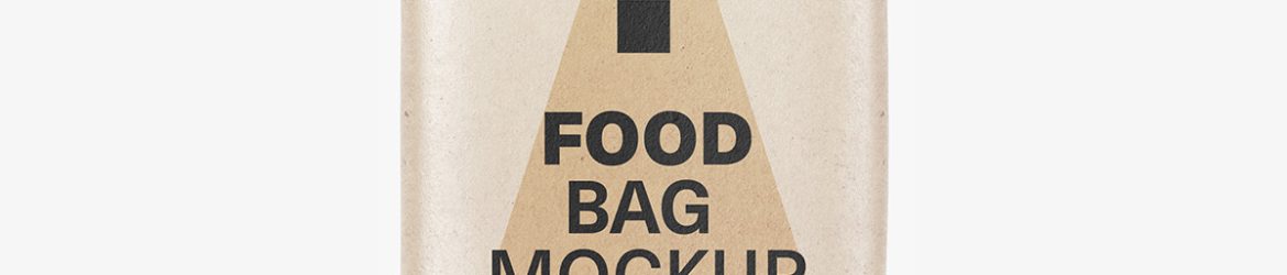 Food pouch mockup / kraft paper