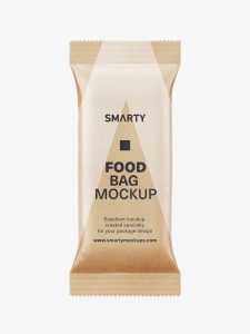 Food pouch mockup / kraft paper