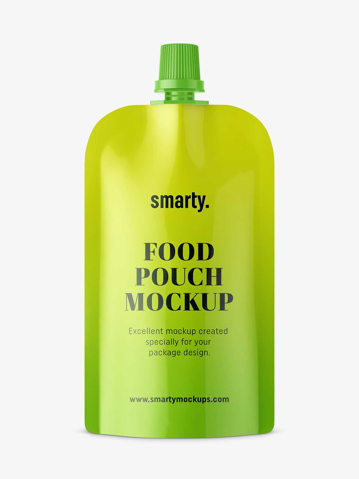 Food pouch mockup