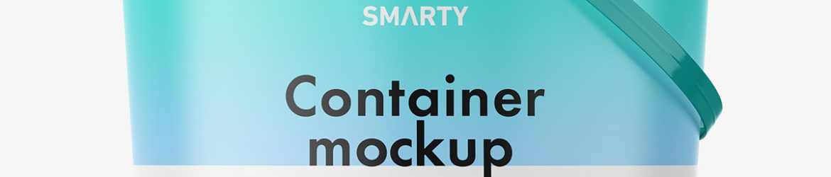 Food snap-lock container mockup / matt