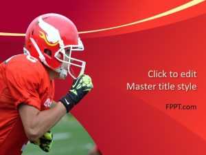 Football Player PowerPoint Template