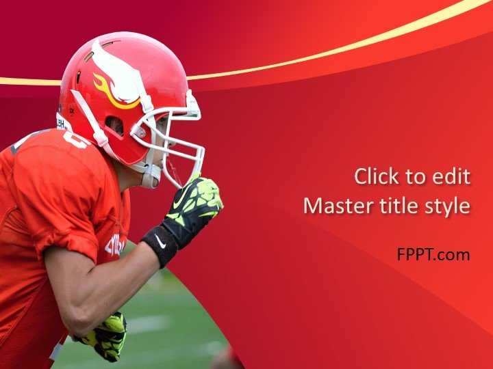 Football Player PowerPoint Template