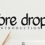 Fore Drops Script Font