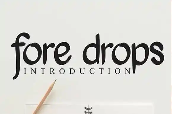 Fore Drops Script Font
